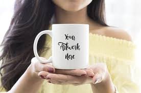 Download Mug Mockup Woman In Yellow Top Mockup Free Psd Free Logo Mockup Psd Mockup Psd