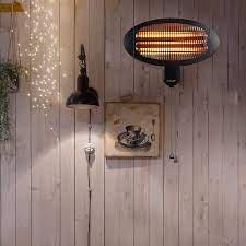 Mounted electric patio heaters are permanently fixed to your patio wall or ceiling, so they are more difficult to install. 2kw Wall Mounted Electric Patio Heater