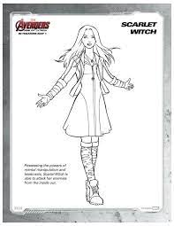 Avengers age of ultron is out in theaters on may 1st! Marvel Avengers Scarlet Witch Printable Coloring Page Mama Likes This