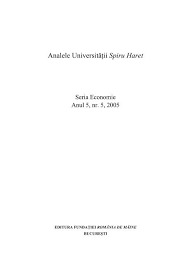 Delonghi ecam 350.15.b dinamica (66). Revista Anale Seria Economie Nr 5 Universitatea Spiru Haret