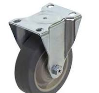 Grey Rubber Rigid Caster Series