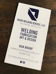 Professional welding services business card. Still Building America Baltimore Welder Strives To Give Back To Community