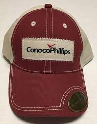Conocophillips Hat Oil Gas Oilfield Baseball Cap Houston Texas Petroleum Energy Texas Baseballcap Hats Baseball Cap Oil And Gas