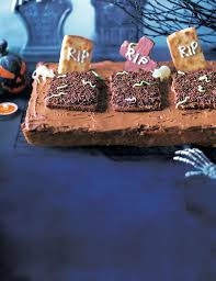 The very first chocolate cake is said to be made in 18th century and since then chocolate cake have turned out to be the tastiest birthday cake flavors. Creepy Graveyard Chocolate Cake Asda Magazine Halloween Inspiration Malted Milk Malted Milk Biscuits Graveyard Cake