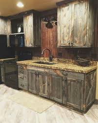 Cabinets Out Of Old Barn Doors Rustic Kitchen Pallet Kitchen Rustic Kitchen Cabinets