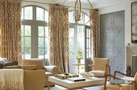 Check spelling or type a new query. Wall Of Gray Living Room Doors Dressed In Gold Lattice Curtains Transitional Living Room