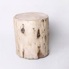 Faux Wood Stump Indoor Outdoor Accent Table Natural Project 62 Outdoor Accent Table Accent Table Patio Accent Table