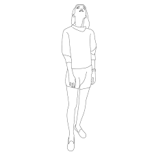 Woman Looking Up Ii Architecture People Render People People Png