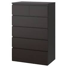 Malm 6 Drawer Chest Black Brown 31 1 2x48 3 8 Ikea In 2020 Malm Chest Of Drawers 6 Drawer Chest