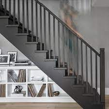 Rtg Designs Rebecca Axler On Instagram Projectbain Sleek Edgy And Functional Style Shows Here Buffet Dining Storage Under Stairs Stairs Staircase Decor
