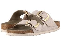 Birkenstock Arizona Big Buckle Washed Metallic Rose Gold Birkenstock Arizona Big Buckle In 2020 Birkenstock Birkenstock Arizona Neutral Heels