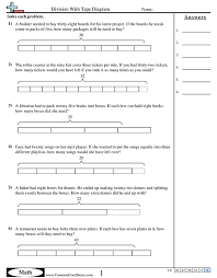 Multiplication, division, fractions, and more. Tape Diagram Worksheets Free Distance Learning Worksheets And More Commoncoresheets
