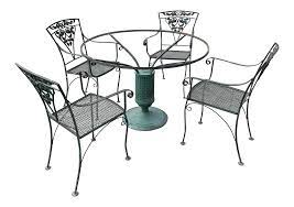 Check spelling or type a new query. 1950s Vintage Woodard Garden Wrought Iron Patio Set Set Of 5 Chairish