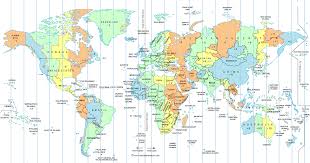 Large World Time Zone Map Time Zone Map World Time Zones Time Zones