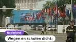 Wegen en scholen dicht: 'Spannend die NAVO-top' - YouTube
