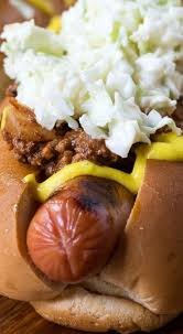 Carolina Style Slaw Dogs Spicy Southern Kitchen Recipe Slaw Dog Hot Dog Sauce Hot Dog Chili