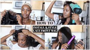 Then blow dry the area again, while simultaneously holding it down with the comb for ten more seconds. How To Install Lace Front Wigs For Beginners Detailed Step By Step Tips Demo Youtube