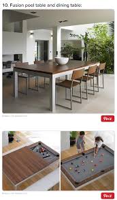 15 Incredibly Satisfying Space Saving Furniture Designs Pool Table Room Pool Table Dining Table Rustic Dining Furniture