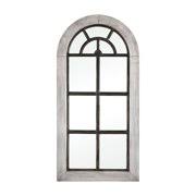 Now, whether you are looking for a white window pane mirror or a black window pane mirror, we have you (or rather your wall) covered with a wide selection of small, medium, or large window pane mirror options. Modern Farmhouse Arched Window Pane Style Wall Mirror Made Of German Silver Walmart Canada