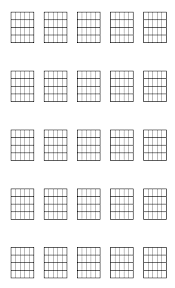 Feuille Vierge Pour Accords De Guitare A Imprimer Guitar Chords Guitar Chords Beginner Guitar Chord Chart