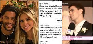 Hulk paraíba ao lado da noiva, camila ângelo; Socio De Hulk Paraiba Diz Que Jogador Pegou Sua Esposa E Expoe Tudo