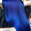 This hair color is a great way to add a splash of deep blue to your mane and help bring a level of mystique and intensity to your strands. 3