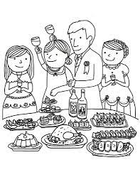Printable thanksgiving coloring pages for kids. Big Thanksgiving Dinner Coloring Page Free Printable Coloring Pages For Kids