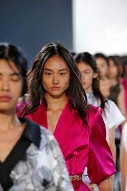 Fashion model catwalk banner set. Claudia Li Uses All Asian Models For First Runway Show