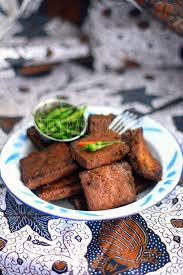 Ayam kampung bawang putih bawang merah lengkuas ketumbar gula merah daun salam air. Tahu Bacem Recipe Javanese Marinatedtofu Indonesia Eats