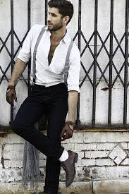 Suspenders Gut Gekleidete Manner Mannerkleidung Manner Outfit
