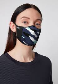 Verschillende soorten mondkapjes te koop. Boss Stoffen Mondkapje Patterned Blauw Zalando Nl