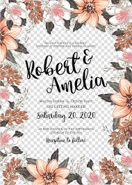 Instant download watercolor floral clipart. Wedding Invitation Frame Wedding Frame Yellow Flower Frame Transparent Background Png Clipart Hiclipart