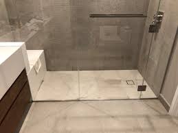 Is that curbless is without restraint; Need Advice Curbless Shower Leaking