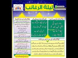 Lailatul raghaib utawa regaip kandili iku salah siji saka limang bengi kandil. Aamaal Of Laylatul Raghaib Youtube