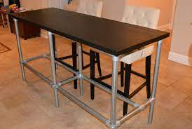 Choose the project which suit to your needs. Diy Counter Height Table With Pipe Legs Simplified Building