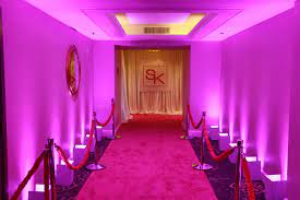 Floating candles on tinted, glowing water creates a unique and romantic mood. Chic Nightclub Themed Bat Mitzvah Club Sk Morgan Events
