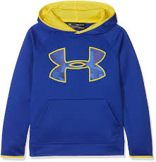 Under Armour Kids Boys Armour Fleece Big Logo Hoodie Big Kids Royal Taxi Taxi Medium