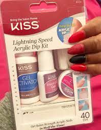 Keah S Corner Kiss Lightning Speed Acrylic Dip Kit Diy Acrylic Nails Acrylic Nail Kit Diy Kiss Nails