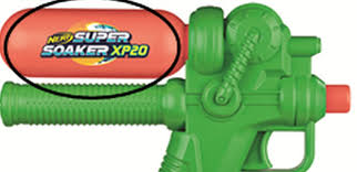 Translucent water appears to stream out of the barrel of the air pressure water blaster. Nerf Super Soaker Water Blasters Recalled By Hasbro