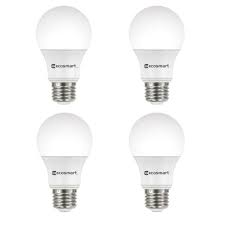 Ecosmart 100 Watt Equivalent A19 Non Dimmable Led Light Bulb Daylight 4 Pack A7a19a100wul03 The Home Depot