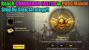 How To Reach Conqueror Faster In Season 4 Of Pubg Mobile Derekg Shibe123 Youtube