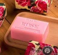 Sabonete personalizado de luxo, barras de sabão envoltório individualmente  fabricante rosa flor sabonete artesanal