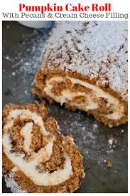 This pumpkin roll recipe is easier than you think, and will make you a. Pumpkin Roll With Pecans And Cream Cheese Filling The Foodie Affair
