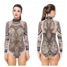 Back in the day tattoos inked all over the body could signify a social status, an initiatory rite, a marriage or celebration of the victory in war. New Aztec Flowers Tattoo Bodysuit Mesh Body Tattoo Body Etsy