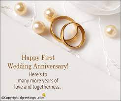 It's only great to put it in spoken words. 1st Wedding Anniversary Messages Greetings Wishes And More
