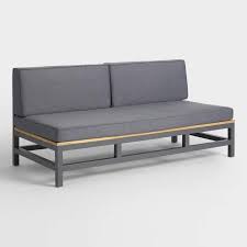 Cost Plus World Market Gray Wood And Metal Alicante Outdoor Occasional Bench Luxury Outdoor Furniture Affordable Outdoor Furniture Top Quality Furniture
