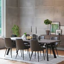 Eiche Rauchfarben Tisch 6 Stuhle In Dunkelgrau Namac 7 Teilig Graue Esstische Grosser Esstisch Esstisch Stuhle Grau