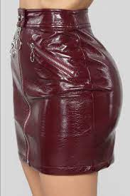 Cooler Than You Pu Skirt Set Burgundy Pu Skirt Skirts Pu Leather Skirt