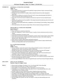 Qa Automation Engineer Resume Samples Velvet Jobs
