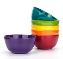 KX-WARE Melamine Bowls set - 28oz 6inch 100% Melamine Cereal/Soup/Salad  Bowls, Set of 6 in 6 Assorted Colors | Shatter-Proof and Chip-Resistant ...